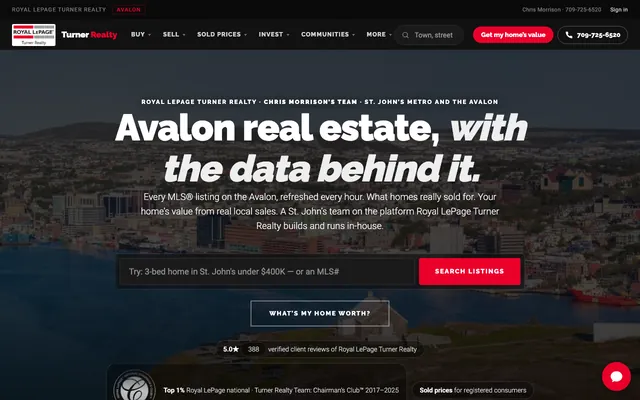 avalonrealestate.ca homepage